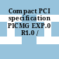 Compact PCI specification PICMG EXP.0 R1.0 /