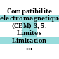 Compatibilite electromagnetique (CEM) 3, 5. Limites Limitation des fluctuations de tension et du flicker dans le reseaux basse tension pour les equipements ayant un courant appele superieur a 16 A /