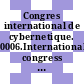 Congres international de cybernetique. 0006.International congress on cybernetics. 0006 : Namur, 07.09.70-11.09.70.