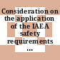 Consideration on the application of the IAEA safety requirements for the design of nuclear power plants [E-Book]