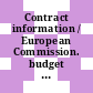 Contract information / European Commission. budget 1996 and 1996/97.