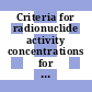 Criteria for radionuclide activity concentrations for food and drinking water [E-Book] /