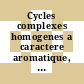Cycles complexes homogenes a caractere aromatique, condensation du noyau benzenique, phtot oxydes spirannes.