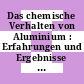 Das chemische Verhalten von Aluminium : Erfahrungen und Ergebnisse aus Forschung und Praxis.