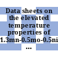 Data sheets on the elevated temperature properties of 1.3mn-0.5mo-0.5ni steel plates for boilers and other pressure vessels (sbv 2)