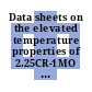Data sheets on the elevated temperature properties of 2.25CR-1MO steel for boiler and heat exchanger seamless tubes (STBA 24)