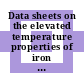 Data sheets on the elevated temperature properties of iron base-21CR-32NI TI AL alloy for heat exchanger seamless tubes (NCF 2 TB)
