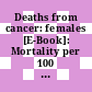 Deaths from cancer: females [E-Book]: Mortality per 100 000 females.