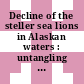 Decline of the steller sea lions in Alaskan waters : untangling food webs and fishing nets [E-Book] /