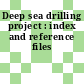 Deep sea drilling project : index and reference files