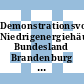 Demonstrationsvorhaben Niedrigenergiehäuser: Bundesland Brandenburg : Abschlussbericht.