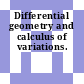 Differential geometry and calculus of variations.