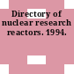 Directory of nuclear research reactors. 1994.