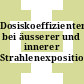 Dosiskoeffizienten bei äusserer und innerer Strahlenexposition. 2.