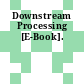 Downstream Processing [E-Book].