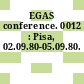 EGAS conference. 0012 : Pisa, 02.09.80-05.09.80.