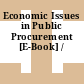 Economic Issues in Public Procurement [E-Book] /