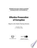 Effective Prosecution of Corruption [E-Book] /