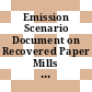 Emission Scenario Document on Recovered Paper Mills [E-Book] /