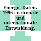 Energie-Daten. 1996 : nationale und internationale Entwicklung.