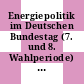 Energiepolitik im Deutschen Bundestag (7. und 8. Wahlperiode) : Stand: 1.1.1980