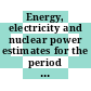 Energy, electricity and nuclear power estimates for the period up to 2005.