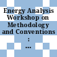 Energy Analysis Workshop on Methodology and Conventions : Guldsmetshyttan, 25.08.74-30.08.74.