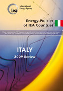 Energy Policies of IEA Countries: Italy 2009 [E-Book] /