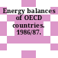 Energy balances of OECD countries. 1986/87.
