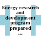 Energy research and development program prepared by the Government of the Federal Republic of Germany : annual report. 1976.