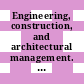 Engineering, construction, and architectural management. Volume 14, Number 6, Sustainable development through culture and innovation [E-Book]