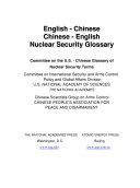 English-Chinese, Chinese-English nuclear security glossary [E-Book] /