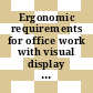 Ergonomic requirements for office work with visual display terminals (VDTs) vol 0001: general introduction.