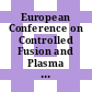 European Conference on Controlled Fusion and Plasma Physics. 6,1. Contributed papers : Moskva, July 30 to August 4, 1973