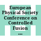 European Physical Society Conference on Controlled Fusion and Plasma Physics. 27. Internal report : invited and contributed papers of the TEC , Budapest, Hungary 12-16 June 2000.