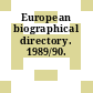 European biographical directory. 1989/90.