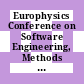 Europhysics Conference on Software Engineering, Methods and Tools in Computational Physics : Bruxelles, 21.08.84-24.08.84.