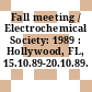 Fall meeting / Electrochemical Society: 1989 : Hollywood, FL, 15.10.89-20.10.89.