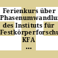 Ferienkurs über Phasenumwandlungen des Instituts für Festkörperforschung, KFA Jülich : vom 21. Febr. bis 3. März 1972.
