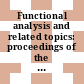 Functional analysis and related topics: proceedings of the international conference : Tokyo, 01.04.69-08.04.69.