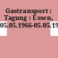 Gastransport : Tagung : Essen, 05.05.1966-05.05.1966.