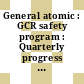 General atomic : GCR safety program : Quarterly progress report for the period ending 30.6.1975.