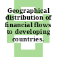 Geographical distribution of financial flows to developing countries. 1976/79.