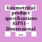 Geometrical product specifications (GPS) – Dimensional and geometrical tolerances for moulded parts . 1 . Vocabulary [E-Book] /
