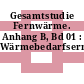 Gesamtstudie Fernwärme. Anhang B, Bd 01 : Wärmebedarfsermittlung.