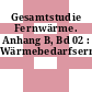 Gesamtstudie Fernwärme. Anhang B, Bd 02 : Wärmebedarfsermittlung.