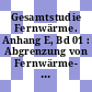 Gesamtstudie Fernwärme. Anhang E, Bd 01 : Abgrenzung von Fernwärme- und Gasversorgung, Obergrenze.