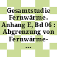 Gesamtstudie Fernwärme. Anhang E, Bd 06 : Abgrenzung von Fernwärme- und Gasversorgung, Untergrenze.