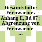 Gesamtstudie Fernwärme. Anhang E, Bd 07 : Abgrenzung von Fernwärme- und Gasversorgung, Untergrenze.