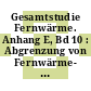 Gesamtstudie Fernwärme. Anhang E, Bd 10 : Abgrenzung von Fernwärme- und Gasversorgung, Untergrenze.